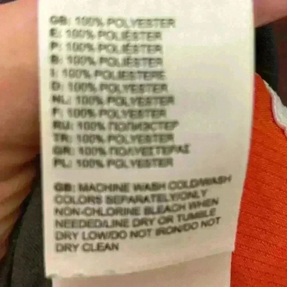 The North Face Shorts Womens Sz Large Orange Training Running Elastic Drawstring - Picture 8 of 8